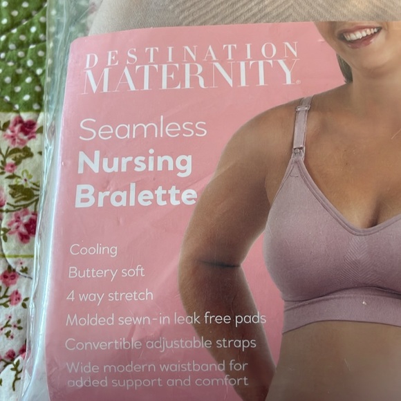 Destination Maternity Seamless Nursing Bralette Bra (Size XXXL) NEW! Light Taupe - Picture 2 of 6